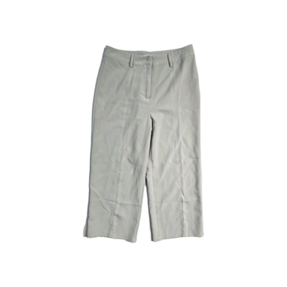 Avec‎ Les Filles Women's Light Green High Rise Wide Leg Dress Pants Trouser Sz 8